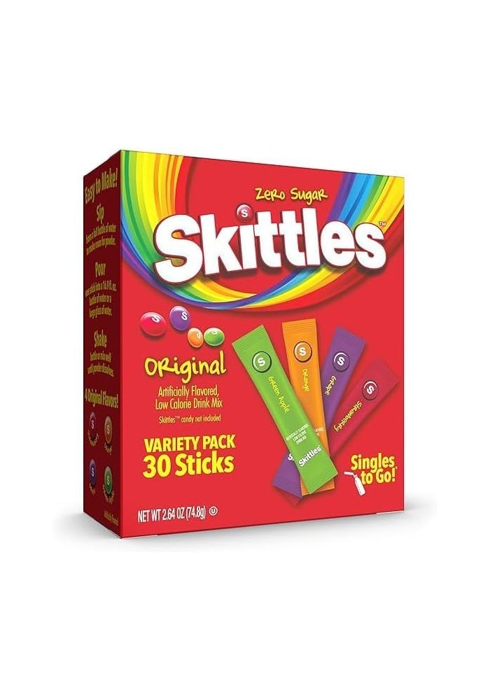 SINGLES TO GO! عبوة متنوعة من سكيتلز سينجلز تو جو - مزيج مشروب خالي من السكر - Image 1